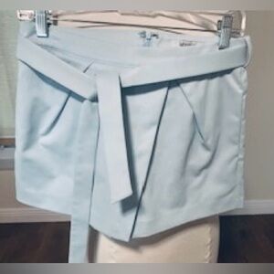 Lucy Paris Light Blue Skorts with Tie Belt